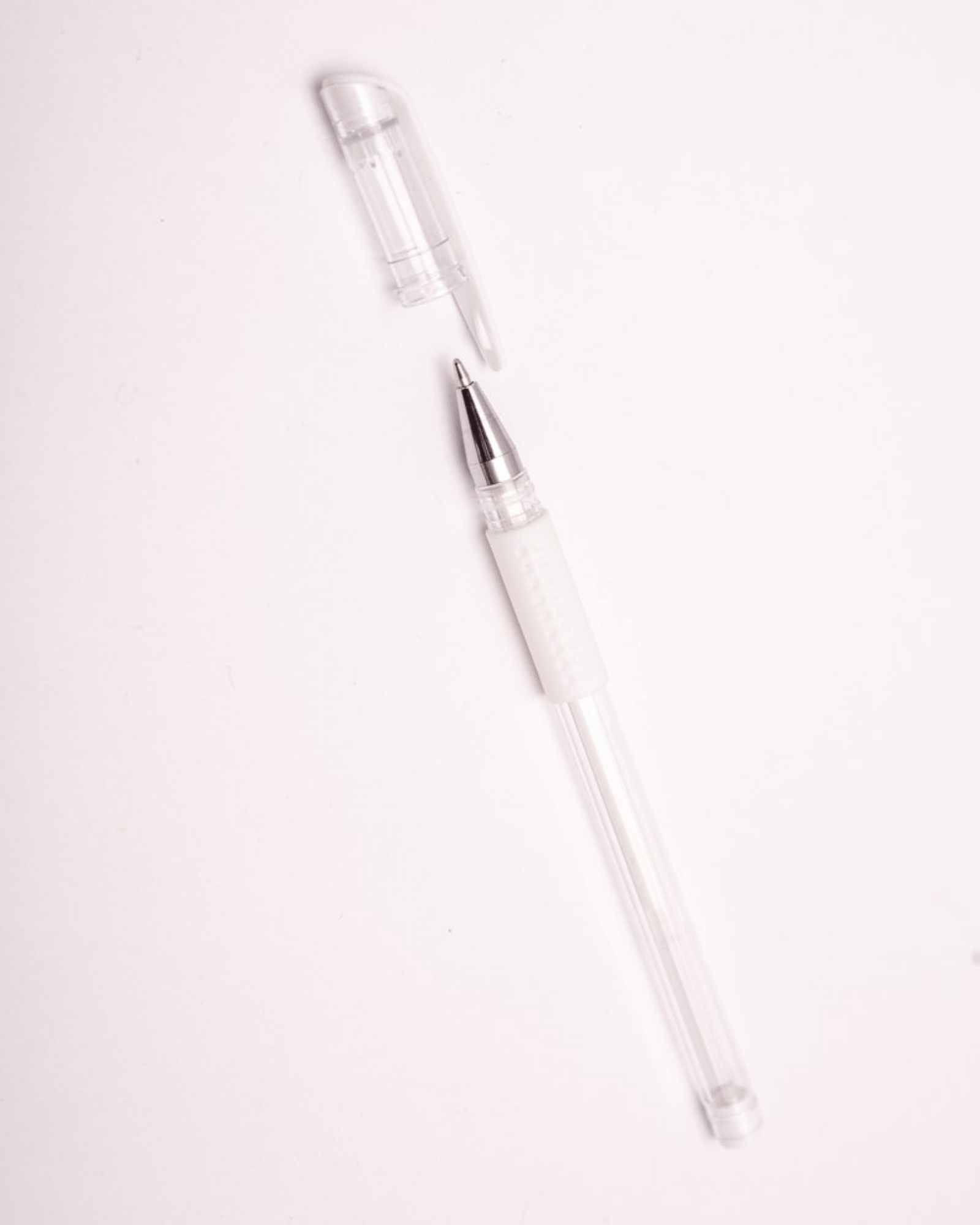 Lapicero gel blanco