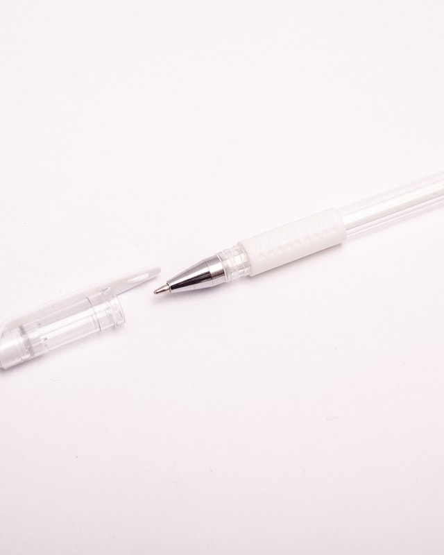 Lapicero gel blanco